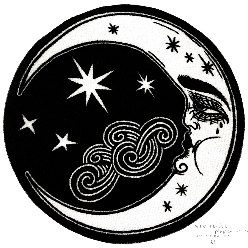 Too Fast Luna Mystical Moon Round Area Rug
